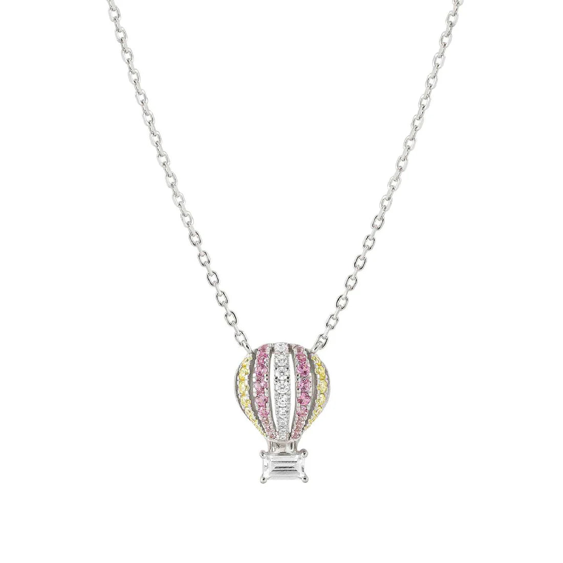 Collana da donna Nomination Shine Me Up con Mongolfiera e Zirconi colorati