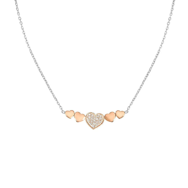 Collana da donna in acciaio color oro Nomination