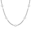 Collana da donna Nomination con sfere in acciaio e cuori in madreperla