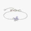 Bracciale da donna Nomination Shine Me Up in argento lilla con zirconi cubici a farfalla