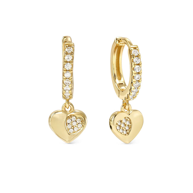 Orecchini da donna Nomination Petite Sparkle Cerchietto Cuore
