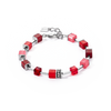 Bracciale da donna Coeur de Lion GeoCUBE Iconic Pure Rosso
