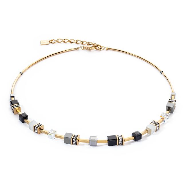 Collana da donna Coeur de Lion GeoCUBE® Iconic Lite Nero