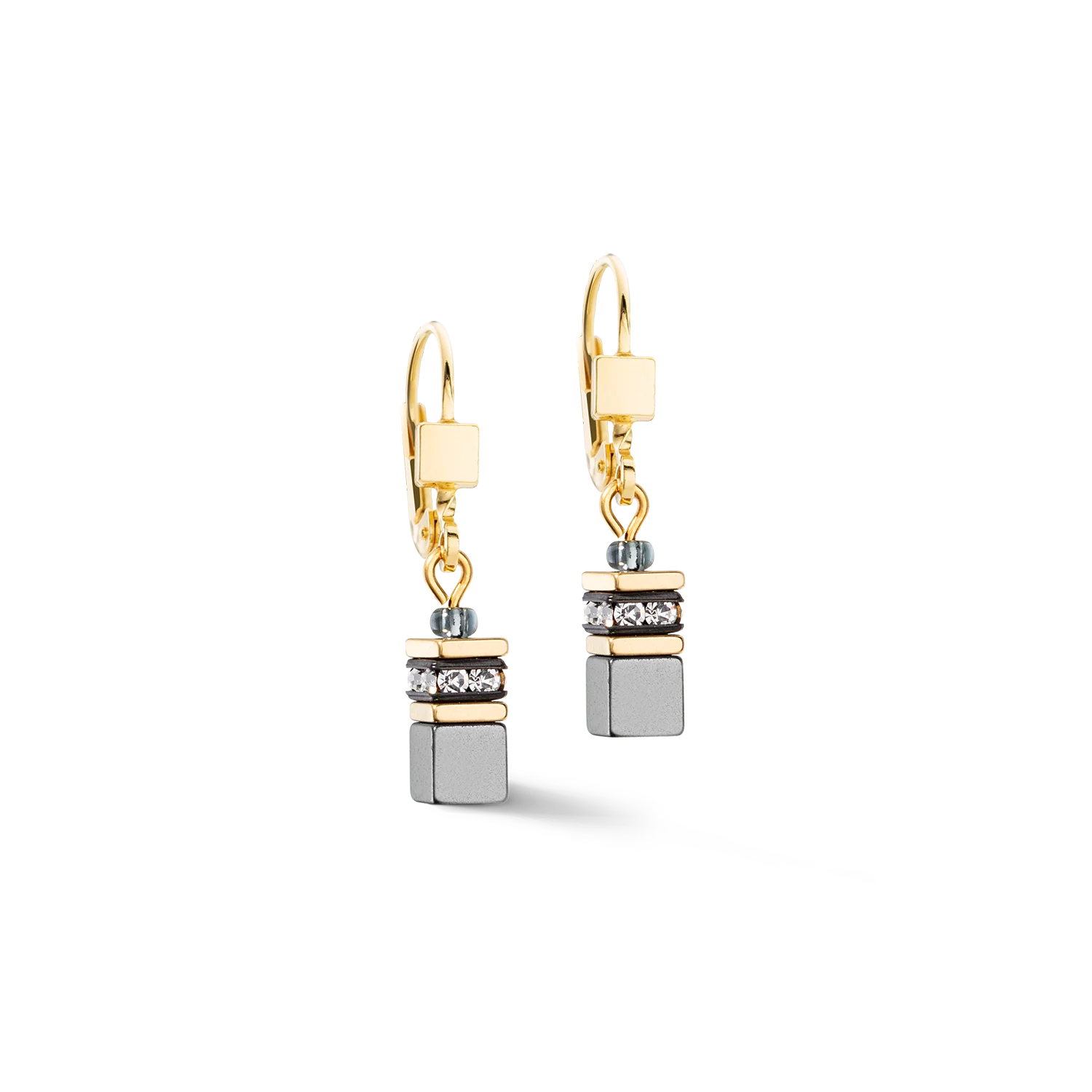 Orecchini  da donna Coeur de Lion GeoCUBE® Iconic Lite Nero