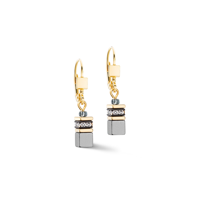 Orecchini  da donna Coeur de Lion GeoCUBE® Iconic Lite Nero