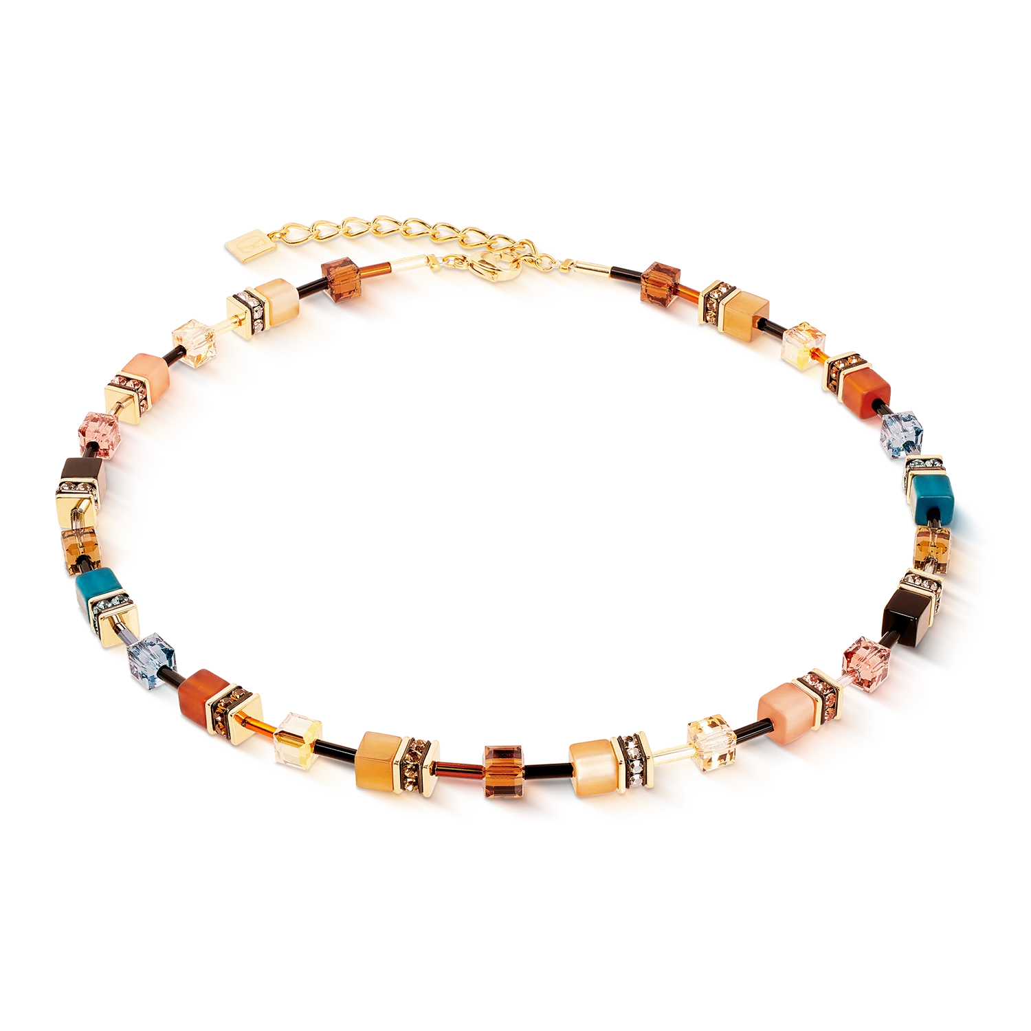 Collana da donna Coeur de Lion GeoCUBE® Iconic Earth Mirage oro