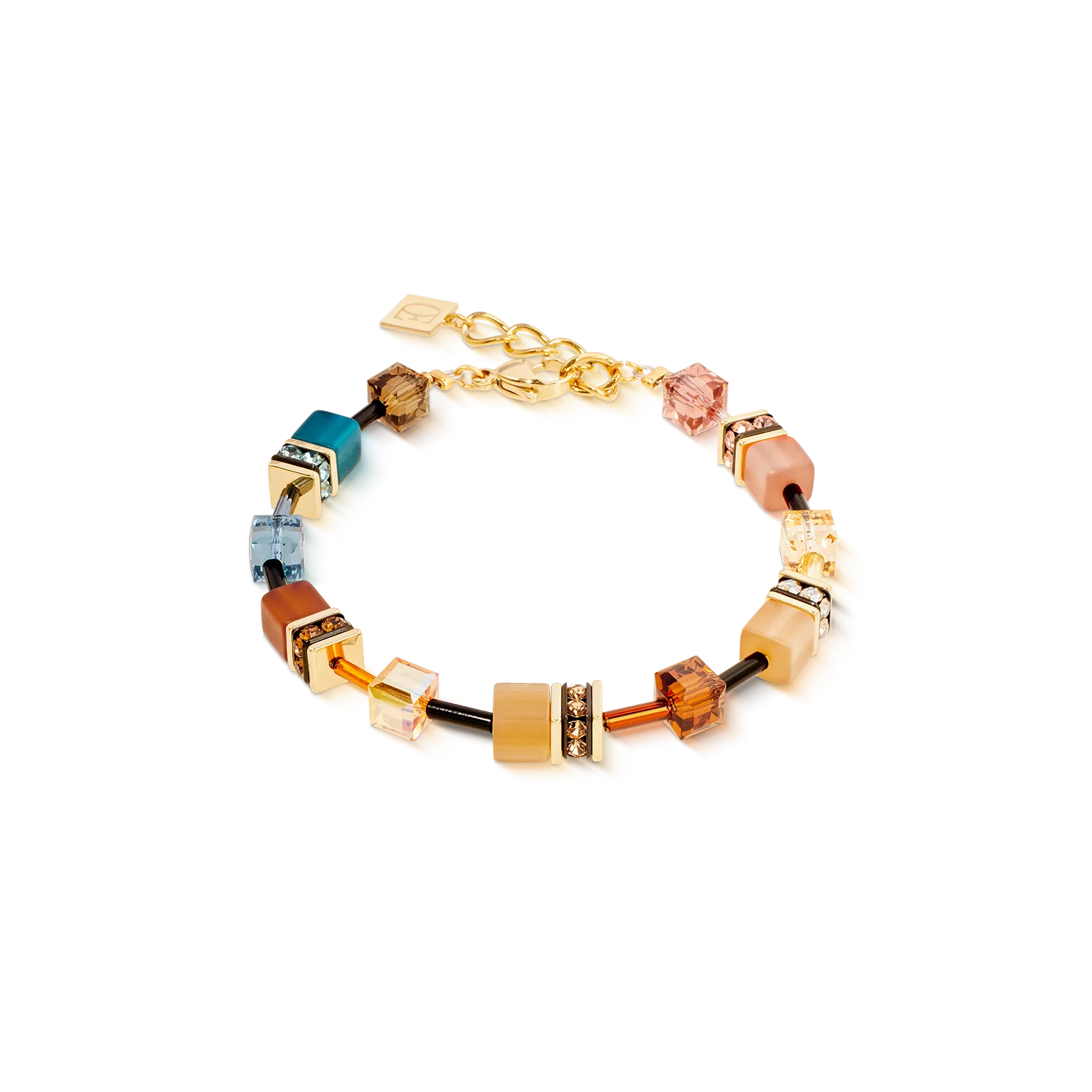 Bracciale da donna Coeur de Lion GeoCUBE® Iconic Earth Mirage oro
