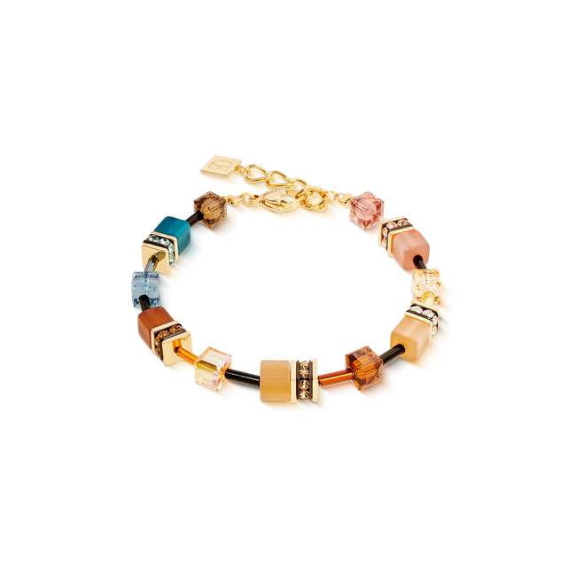 Bracciale da donna Coeur de Lion GeoCUBE® Iconic Earth Mirage oro