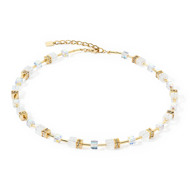 Collana da donna GeoCUBE Iconic Nature oro-bianco