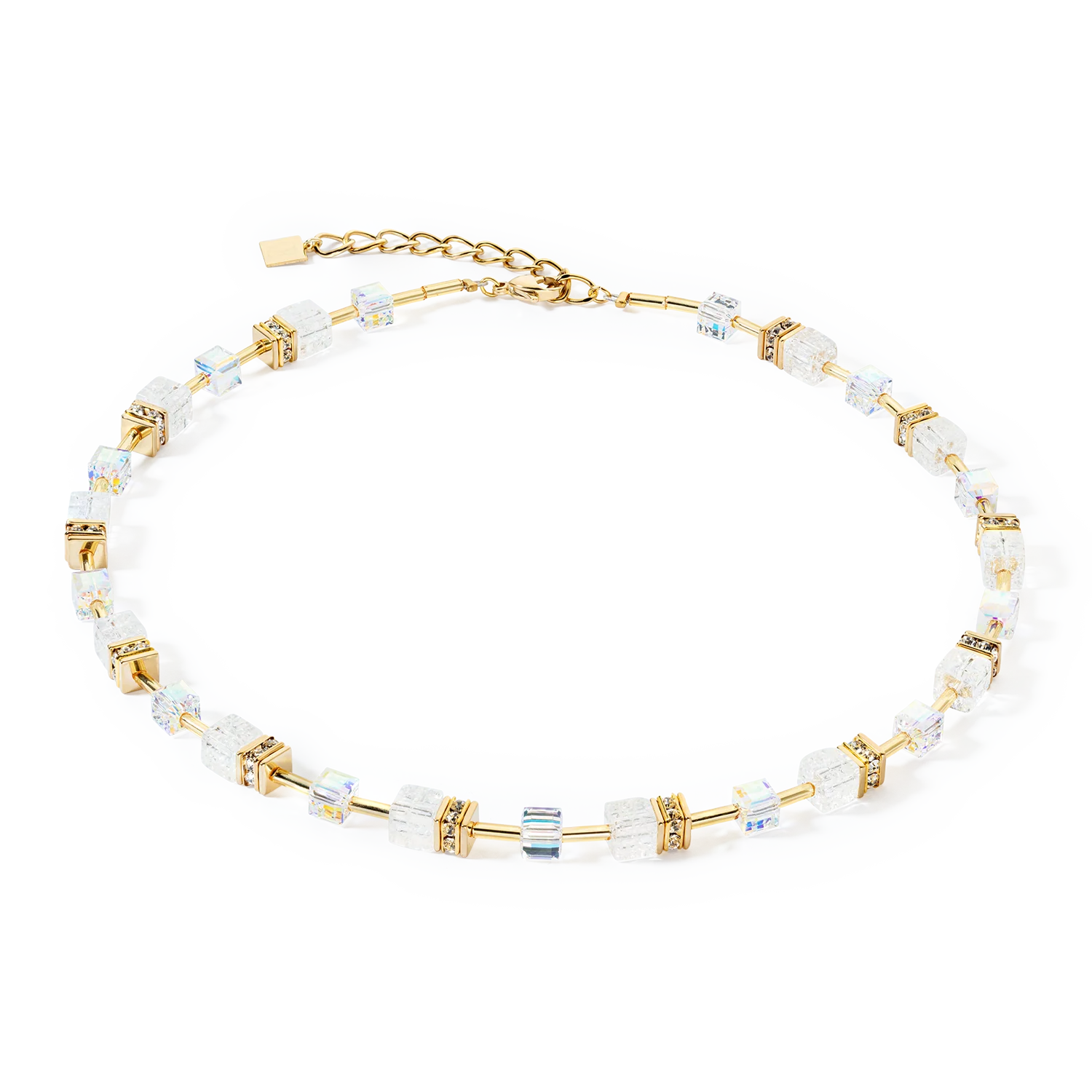 Collana GeoCUBE Iconic Nature oro-bianco 3018101416