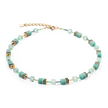 Collana da donna Coeur de Lion GeoCUBE® Iconic Mono Oro verde