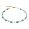 Collana da donna Coeur de Lion GeoCUBE® Iconic Mono Oro verde