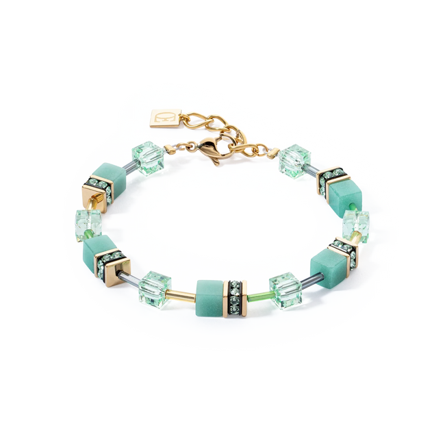 Bracciale da donna Coeur de Lion GeoCUBE® Iconic Mono Oro verde