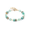 Bracciale da donna Coeur de Lion GeoCUBE® Iconic Mono Oro verde