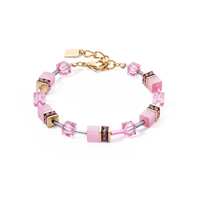Bracciale da donna Coeur de Lion GeoCUBE Iconic Mono Oro rosa