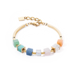 Bracciale da donna Coeur de Lion Precious Statement Cubes multicolore-gentile