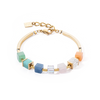 Bracciale da donna Coeur de Lion Precious Statement Cubes multicolore-gentile