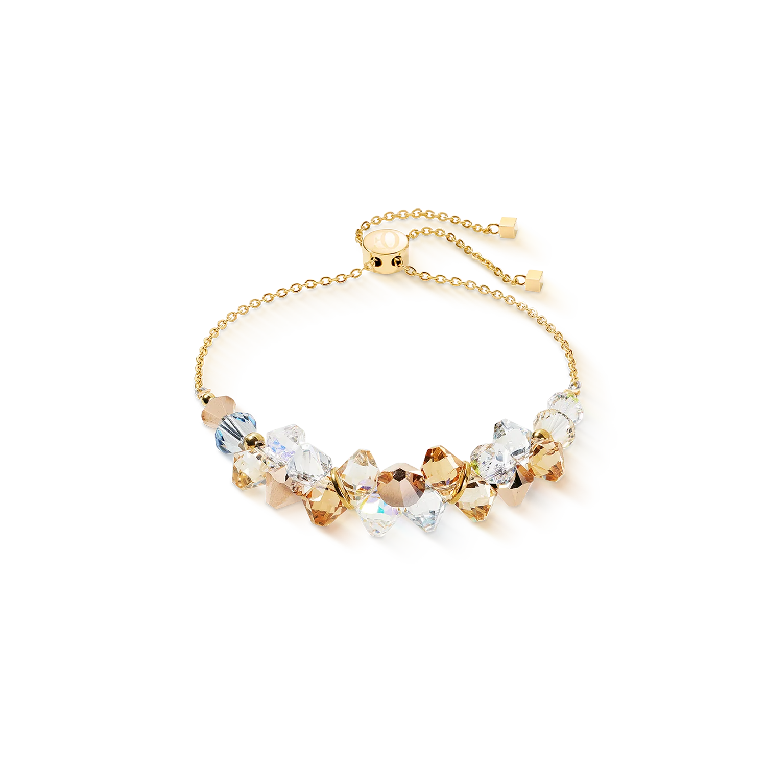 Bracciale da donna Coeur de Lion Dancing Crystals oro-beige