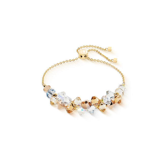 Bracciale da donna Coeur de Lion Dancing Crystals oro-beige
