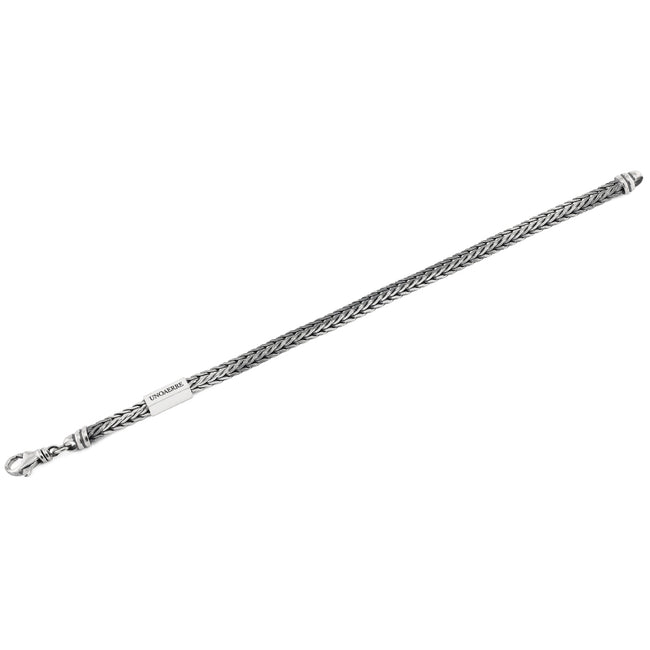 Bracciale da uomo Unoaerre in argento bianco