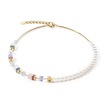 Collana da donna Coeur de Lion GeoCUBE® Precious Fusion Pearls multicolor pastello