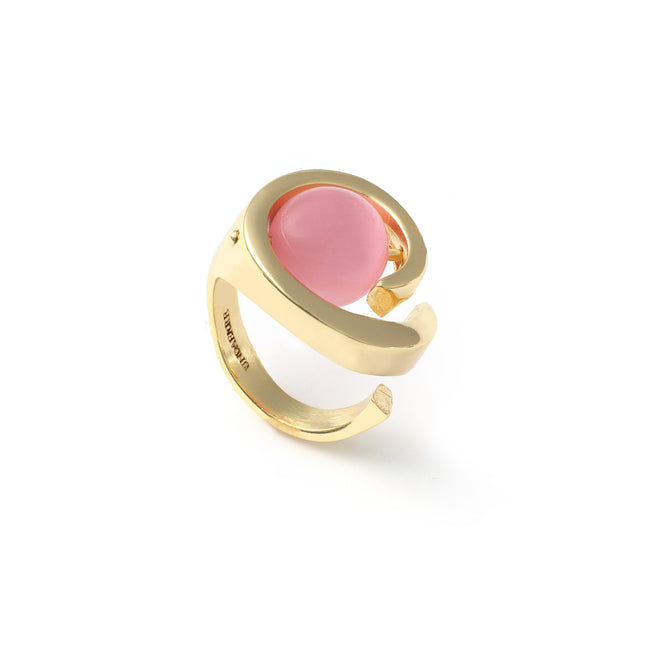 Anello da donna Unoaerre Gipsy con sfera rosa