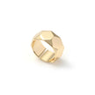 Anello dorato a fascia da donna Unoaerre