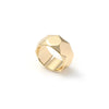 Anello dorato a fascia da donna Unoaerre