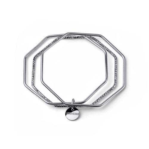 Bracciale argentato 3 bangle da donna Unoaerre