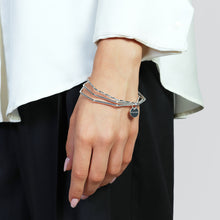 Bracciale argentato 3 bangle da donna Unoaerre