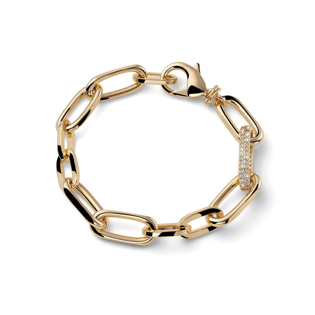 Bracciale da donna Unoaerre con maglia in zirconi