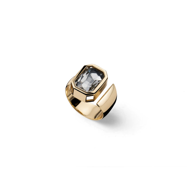 Anello da donna Unoaerre Joya cristallo grigio