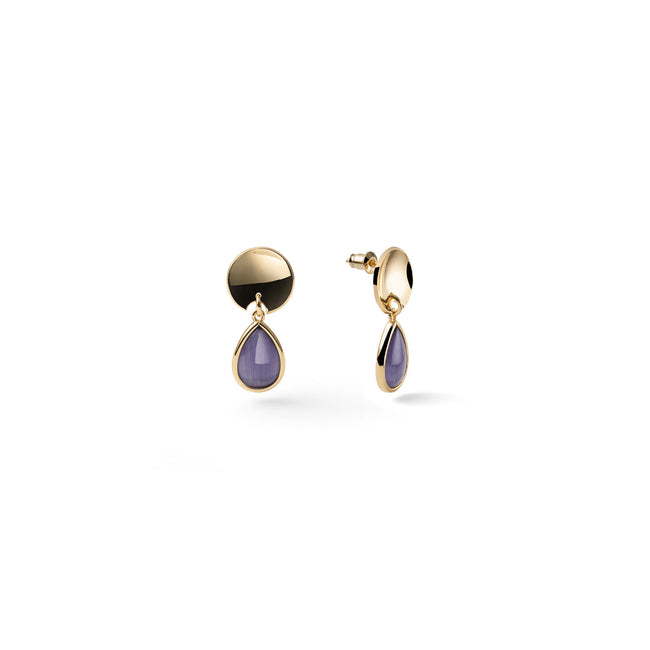 Women's earrings Unoaerre Joya purple drop