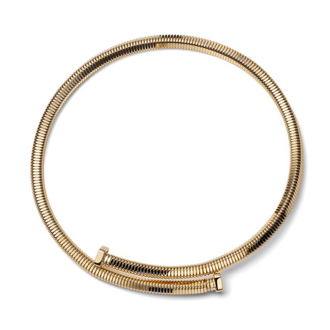 Collana contrarié da donna Unoaerre Tubogas dorata