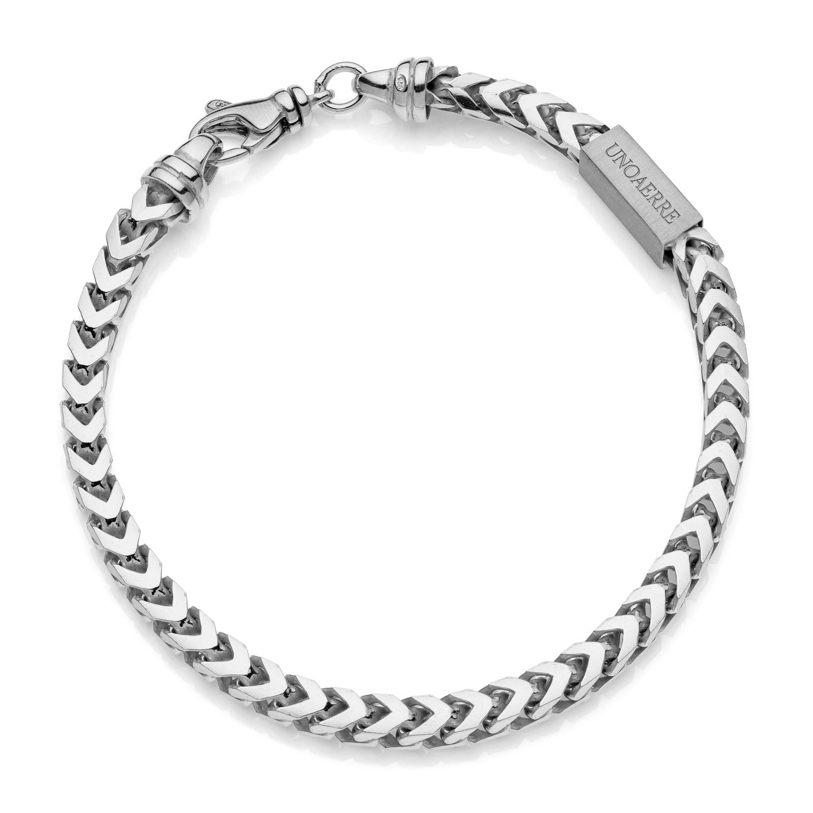 Bracciale in argento catena franco Unoaerre