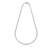 Collana piatta in argento bianco Unoaerre da uomo