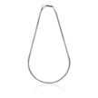 Collana piatta in argento brunito Unoaerre da uomo