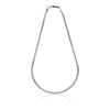 Collana piatta in argento brunito Unoaerre da uomo
