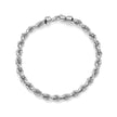Bracciale da uomo Unoaerre catena corda in argento