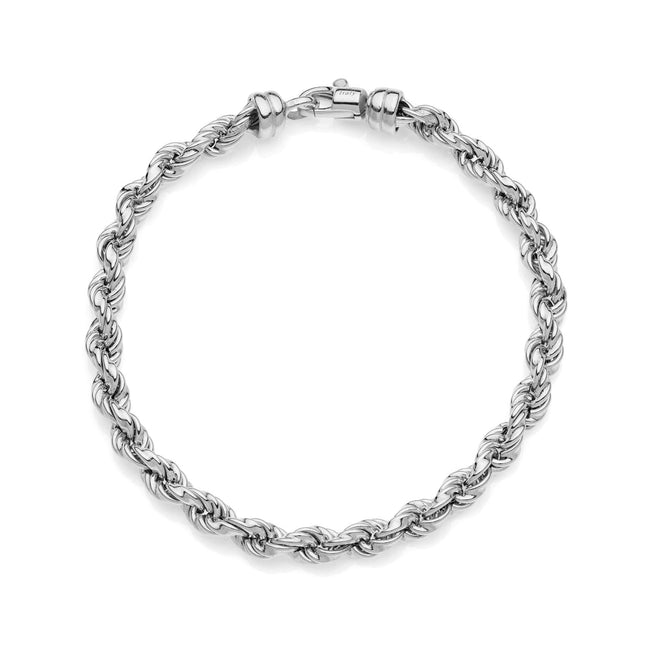 Bracciale da uomo Unoaerre catena corda in argento