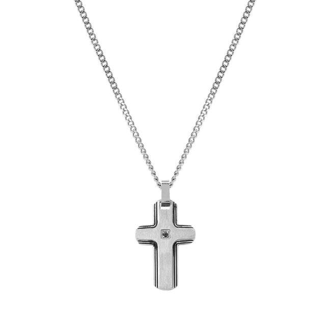 Collana da uomo Nomination strong diamond croce