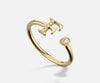 Anello Golay da donna in Oro 18kt Lettera F