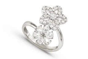 Anello da donna Nomination SweetMadame Fiori e cubic zirconia bianchi