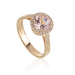 Anello Artlinea da donna in oro 18 kt con Morganite e Diamanti