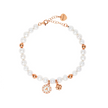 Bracciale da donna Dvccio Charlene in argento 925 placcato oro rosa