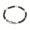 Bracciale da uomo Gerba Mosch bronzite e turchese MOSCH02