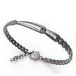 Bracciale in acciaio da uomo con diamanti Bikkembergs PERB26WB