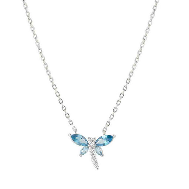 Collana da Donna in Argento Shine Me Up con Libellula Azzurra Nomination