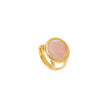 Anello da donna Aquaforte regolabile Le Chicche con pasta vitrea rosa milky 16mm