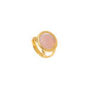 Anello da donna Aquaforte regolabile Le Chicche con pasta vitrea rosa milky 16mm